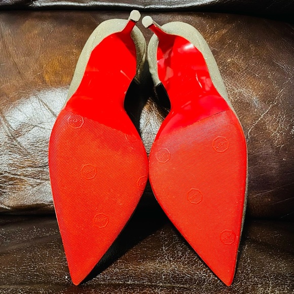 Christian Louboutin Iriza glitter wrapped leather. 100mm, Mini /Specchio EU38 - Picture 9 of 11